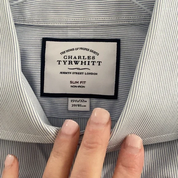Bundle of 2 Charles Tyrwhitt mens shirts - Picture 4 of 5